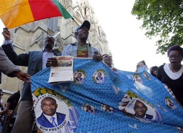 Importante manifestation pro-Gbagbo à paris